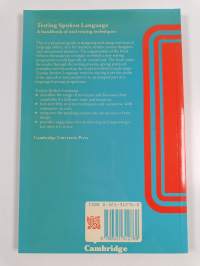 Testing spoken language : a handbook of oral testing techniques