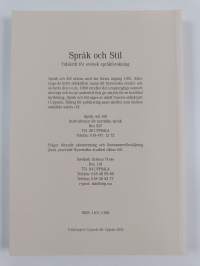 Språk &amp; Stil - Tidskrift för svensk språkforskning 11/2001