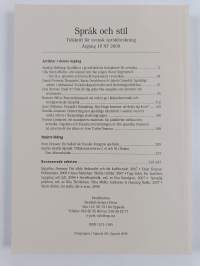 Språk &amp; Stil - Tidskrift för svensk språkforskning 18/2008