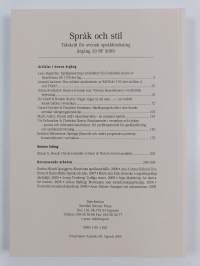 Språk &amp; Stil - Tidskrift för svensk språkforskning 19/2009