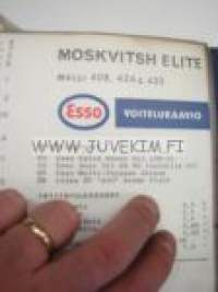 Moskvitsh Elite 408, 426, 433 -Esso voitelukaavio