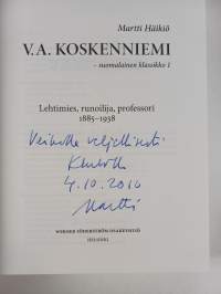 V. A. Koskenniemi - suomalainen klassikko 1-2 (signeerattu, tekijän omiste)