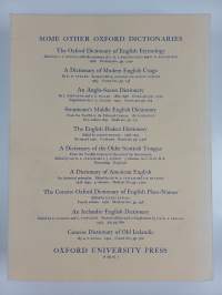 The Oxford English Dictionary Volume 3: D-E
