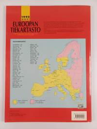 Uusi Euroopan tiekartasto : kaupunkikartat: Lontoo, Pariisi, Rooma, Madrid, Wien ja 40 muuta Euroopan suurkaupunkia