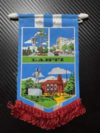 Lahti -matkailuviiri, iso koko / souvenier pennantPunainen hapsureuna