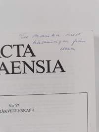 Tvåspråkiga och enspråkiga skolelevers skriftliga produktion - performans och kreativitet (signeerattu, tekijän omiste)