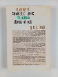 A Survey of Symbolic Logic - The Classic Algebra of Logic