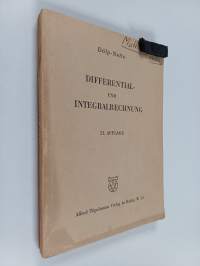 Differential- und intergralrechnung