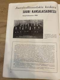 Suomen vapaussota 1945 nr 2 - Asevelvollisuuslakia koskeva suuri kansalaisadressi, ym.