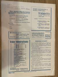 Rauhaa kohti 1938 nr 22-23 - Suomen Rauhanliitto (Kansainliittoyhdistys) ry äänenkannattaja (pasifismi, uskonto, ym. Päätoimittaja Felix Iversen