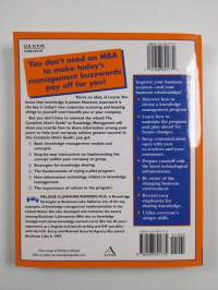 The complete idiot&#039;s guide to knowledge management (signeerattu, tekijän omiste)
