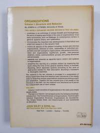 Organizations : structure and behavior Vol. 1