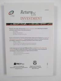 Return on Investment in Training and Performance Improvement Programs
