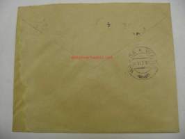 Osakeyhtiö J &amp; E Humelin Turku 13.6.1930 -kirjekuori 