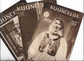 Radio kuuntelija 1946 nr 36,40 ja 43 yht 3 lehteä