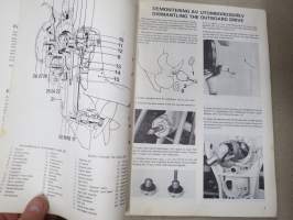 Volvo Penta Aquamatic 280 models B, C &amp; D Verkstadshandbok / Workshop Manual -korjaamokirja ruotsiksi &amp; englanniksi
