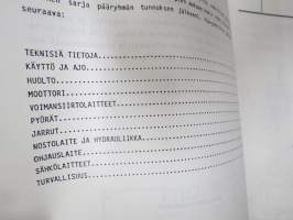 Valmet haarukkatrukki TD 1506A - käyttö ja huolto / forklift operator´s manual in finnish