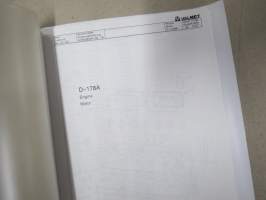Valmet D-178A Engine / Motor /Moottori -parts list / varaosaluettelo