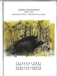 Björn Thunström 1904-1973 Muistonäyttely  näyttelyluettelo