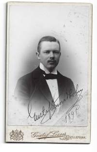 Gustaf 1898- visiittikuva ateljeekuva valokuva
