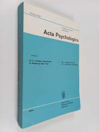 Acta psychologica Vol. XXIII-1964