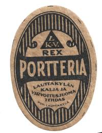 Rex Portteria   olutetiketti