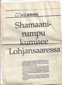 Taiteilija Johannes Setälä - Länsi-Uusimaa lehtileike 1989