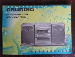 Grundig  Hifi Stereo - Mini System M18-C, M28-C , M38 - C käyttöopas