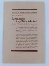 Äidinkielen kirjallisten tehtävien jäsentelyjä