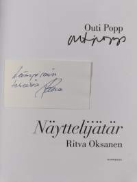 Näyttelijätär : Ritva Oksanen (signeerattu)