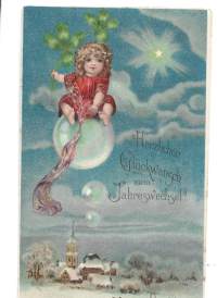 Uudenvuodenkortti kulkenut 1903