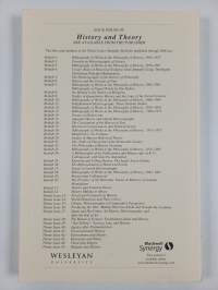 History and Theory : Studies in the Philosophy of History volume 46, number 3/2007