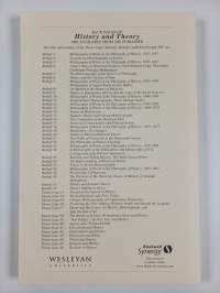 History and Theory : Studies in the Philosophy of History Theme Issue 47, number 2/2008
