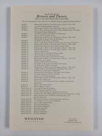 History and Theory : Studies in the Philosophy of History Theme Issue 47, number 4/2008