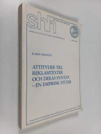 Attityder till reklamtexter och deras syntax - en empirisk studie
