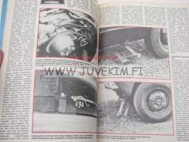 Vauhdin Maailma 1976 nr 7 -mm. Simo Lampinen, Mitsubishi Lancer 1400 GL, Auto kilpailut Keimolassa, Pentti Korhonen mukana Mugelossa ja Opatijassa, Lancia Gamma