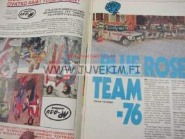 Vauhdin Maailma 1976 nr 2 -mm. Saab 99, Ford Taunus, Blue Rose Team, Bugatteja myytävänä halvalla, Ajettiin Taunus-76