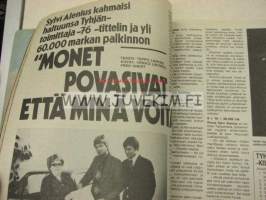 Vauhdin Maailma 1976 nr 1 -mm. Renault 5 TS, Porsche 924, Mikko Kozarowitsky, Suzuki GT 500 A, Giacomo Agostini
