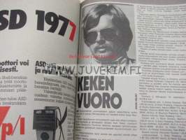 Vauhdin Maailma 1977 nr 8 -mm. Jyväskylän Suurajot 1977 opas, Keijo Rosberg, Kak&#039;spyörä Ferrari Ducati GTS 900, Luukku levällään Mäkisen tapaan, Citroenin