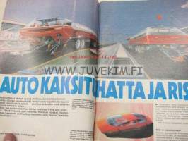 Vauhdin Maailma 1977 nr 8 -mm. Jyväskylän Suurajot 1977 opas, Keijo Rosberg, Kak&#039;spyörä Ferrari Ducati GTS 900, Luukku levällään Mäkisen tapaan, Citroenin