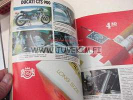 Vauhdin Maailma 1977 nr 8 -mm. Jyväskylän Suurajot 1977 opas, Keijo Rosberg, Kak&#039;spyörä Ferrari Ducati GTS 900, Luukku levällään Mäkisen tapaan, Citroenin