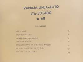 Vanaja Linja-auto LT6-50/5400 m-68 Varaosakirja