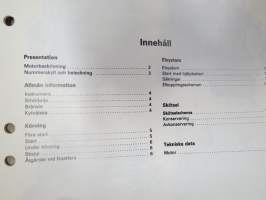 Volvo Penta TD61A, -ACE, -AG, -AP, -AW TID61AG, TD71A, -ACE, -AG, -AP, -AW, TID71A, -AG, -AP Dieselmotorer Instruktionsbok -käyttöohjekirja ruotsiksi