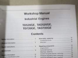 Volvo Penta TD520GE, TAD520GE, TD720GE, TAD720GE Workshop Manual -korjaamokirja engalnniksi