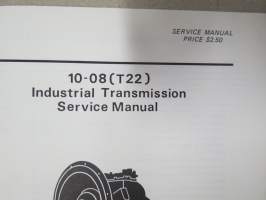 Warner 10-08 (T22) Industrial Transmission Service Manual -vaihteisto, huolto-ohjekirja englanniksi