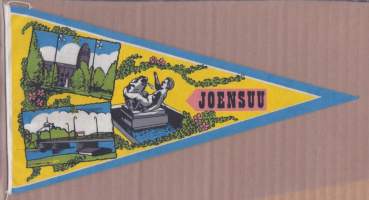 Matkailuviiri paikkakuntaviiri Joensuu- Iso viiri  27 x 15 cm.