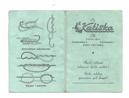 Kalastuskalenteri 1955  kalenteri