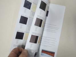 Mercedes-Benz Die S-Klasse Limousinen und der SL Lacke und Polster / Paintwork and upholstery -värimallit (03/98) -myyntiesite / brochure