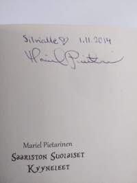 Saariston suolaiset kyyneleet (signeerattu, tekijän omiste)