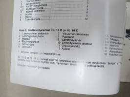 Webasto Ilmalämmityslaitteet HL 18 B, HL 18 D -käyttöohjekirja